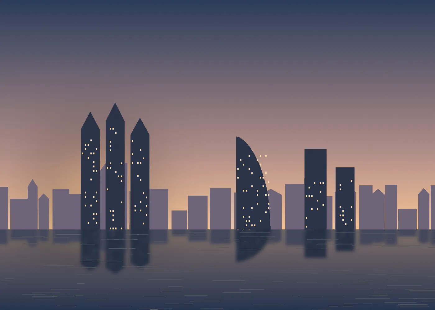 Torres junto al canal en Dubai Creek Harbour